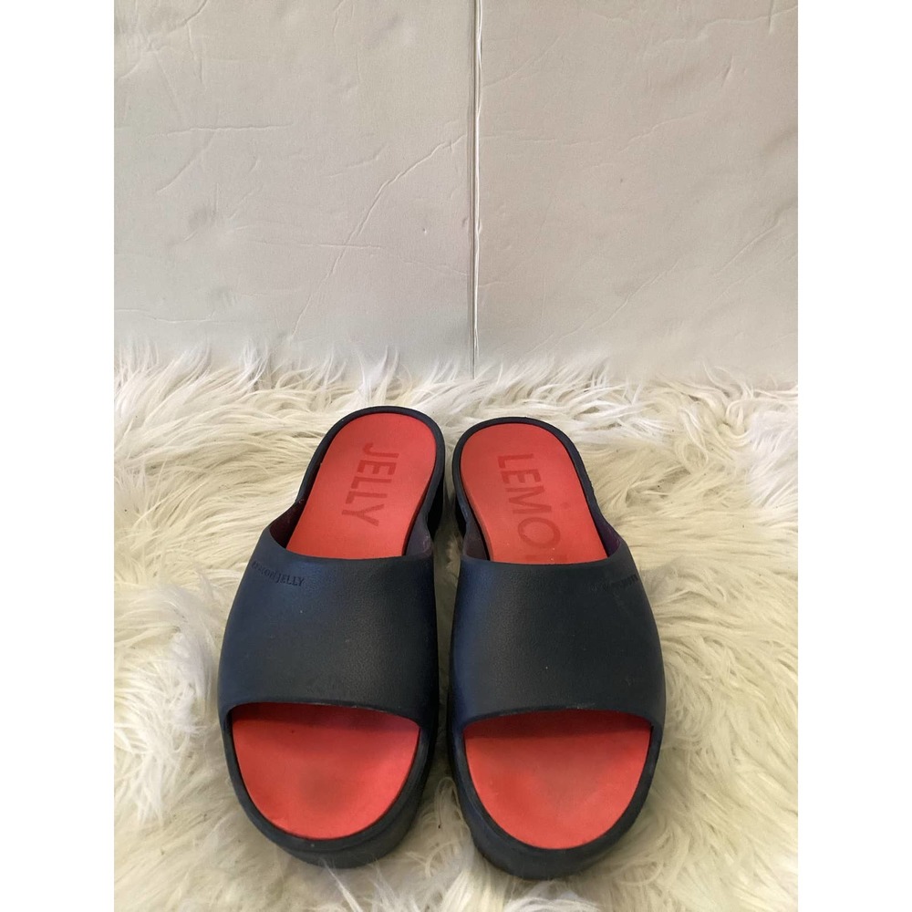 Lemon Jelly womens wedge slides